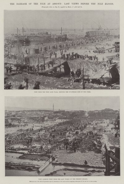 Barrage of the Nile at Assiout, Last Views before Nile Floods od English Photographer