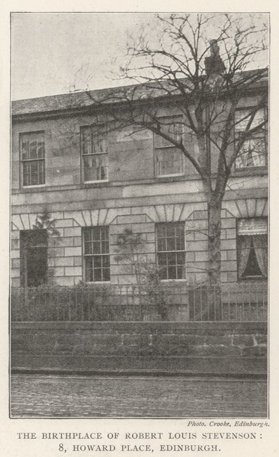Rodiště Roberta Louise Stevensona, 8, Howard Place, Edinburgh od English Photographer