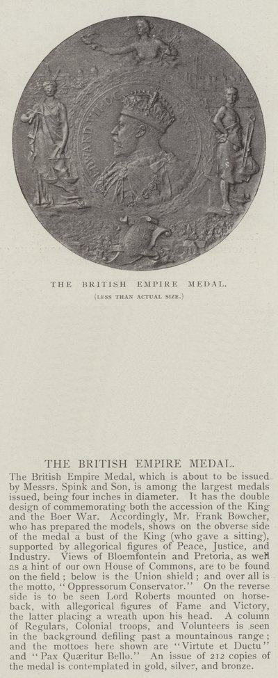 Medaile Britského impéria od English Photographer