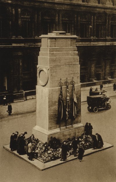 Cenotaph, Whitehall, Londýn (černobílá fotografie) od English Photographer