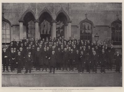 Církev a disent, návštěva nonkonformních ministrů u arcibiskupa z Yorku v Bishopthorpe, 8. srpna od English Photographer