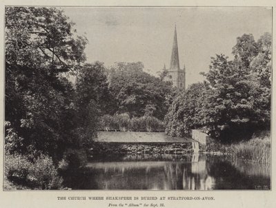 Kostel, kde je Shakespeare pohřben ve Stratfordu nad Avonou od English Photographer