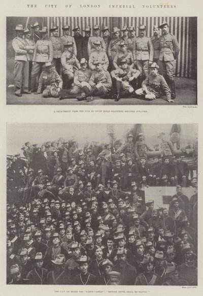 City of London Imperial Volunteers od English Photographer