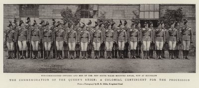 The Commemoration of the Queens Reign, koloniální kontingent pro procesí od English Photographer