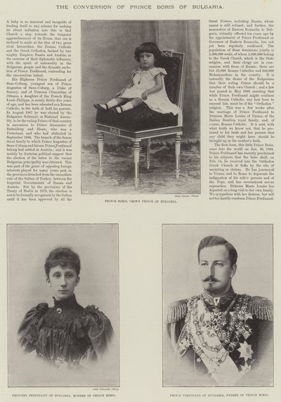 Obrácení bulharského prince Borise od English Photographer