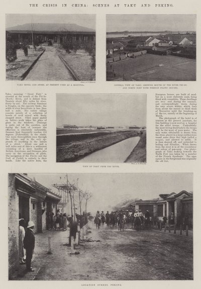 Krize v Číně, scény v Taku a Pekingu od English Photographer
