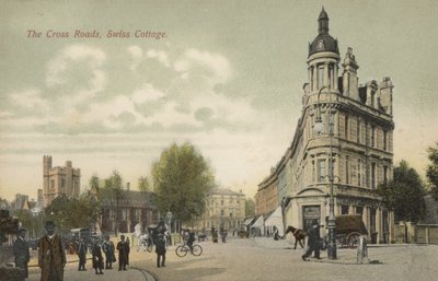 The Cross Roads, Swiss Cottage, Londýn (barevné foto) od English Photographer