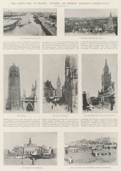Návštěva carů ve Francii, Dunkerque, přistávací místo Jeho císařského Veličenstva od English Photographer