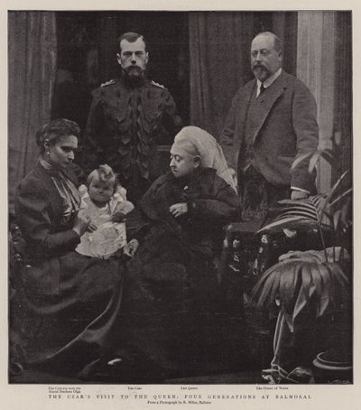 Návštěva carů u královny, čtyři generace v Balmoralu od English Photographer