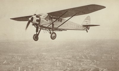 De Havilland "Hawk-Moth" (čb fotografie) od English Photographer