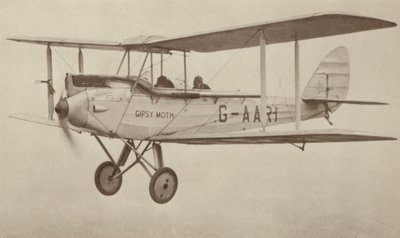 De Havilland "Moth" (čb fotografie) od English Photographer