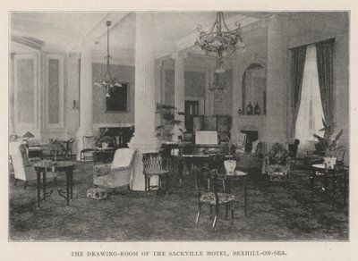 Přijímací místnost hotelu Sackville, Bexhill-on-Sea od English Photographer