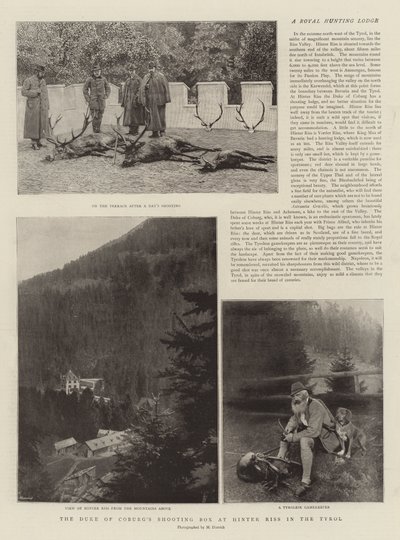 Střelnice vévody z Coburgu v Hinter Riss v Tyrolsku od English Photographer