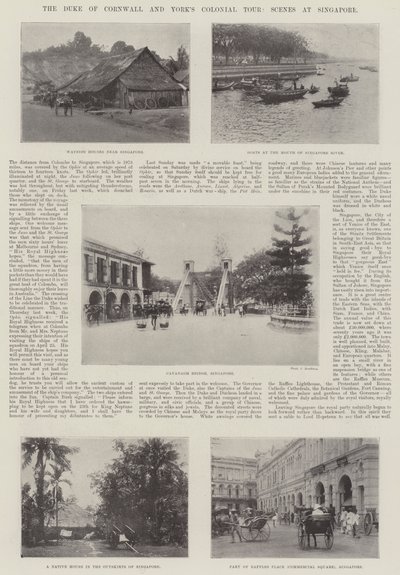 The Duke of Cornwall and Yorks Colonial Tour, Scény v Singapuru od English Photographer