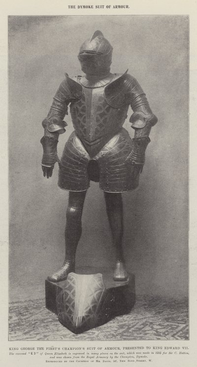 The Dymoke Suit of Armor od English Photographer
