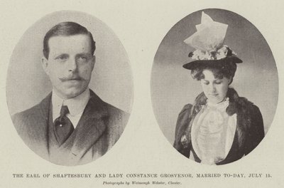 Hrabě z Shaftesbury a lady Constance Grosvenor, manželé Dnes, 15. července od English Photographer