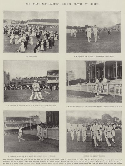 Kriketový zápas Etonu a Harrowa v Lords od English Photographer