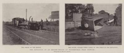 Exploze motorového kotle ve Westerfieldu poblíž Ipswiche od English Photographer
