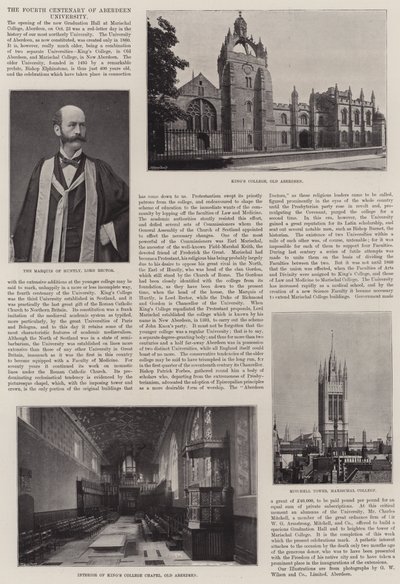 Čtvrté sté výročí Aberdeen University od English Photographer
