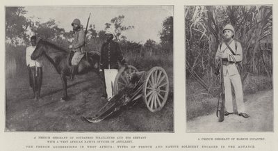 Francouzské agrese v západní Africe, typy francouzské a domorodé armády zapojené do postupu od English Photographer
