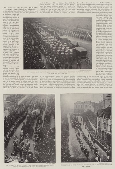 Pohřeb královny Viktorie, závěrečné ceremonie ve Windsoru od English Photographer