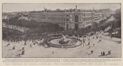 Pohřeb Senora Castelara, procesí kolem Plaza de Madrid od English Photographer