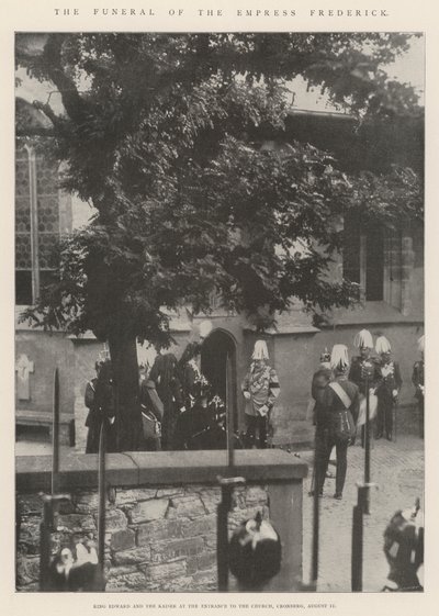 Pohřeb císařovny Fridricha od English Photographer