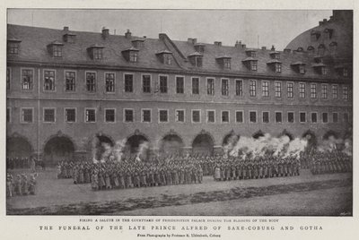 Pohřeb zesnulého prince Alfreda Saxe-Coburg a Gotha od English Photographer