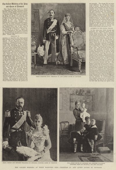Zlatá svatba Jejich Veličenstva krále Kristiána IX. a dánské královny Louise od English Photographer