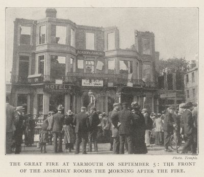 Velký požár v Yarmouthu 5. září, před sjezdovkami ráno po požáru od English Photographer