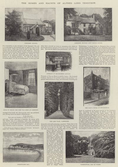Domovy a strašidla Alfreda Lorda Tennysona od English Photographer