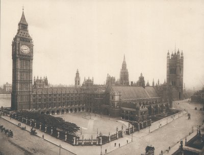 The Houses of Parliament a Big Ben, Londýn, c 1900 od English Photographer