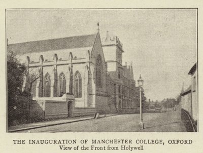 Inaugurace Manchester College v Oxfordu od English Photographer