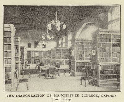 Inaugurace Manchester College v Oxfordu od English Photographer