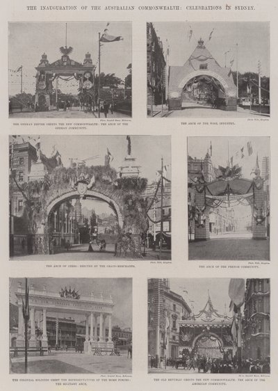 Inaugurace Australského společenství, oslavy v Sydney od English Photographer