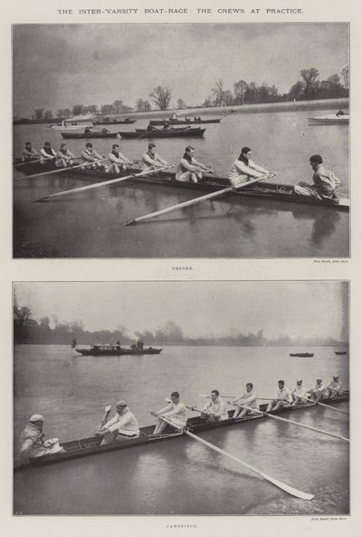 Inter-varsity Boat-Race, posádky v tréninku od English Photographer