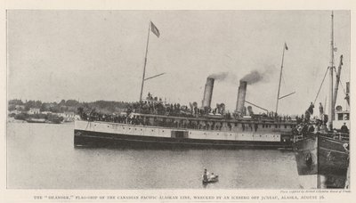Islander, vlajková loď kanadské tichomořské aljašské linie, ztroskotaná ledovcem u Juneau na Aljašce, 16. srpna od English Photographer