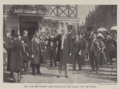 Der König von Schweden und Norwegen beim Grand Prix de Paris von English Photographer