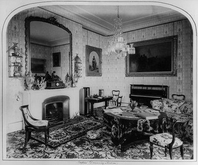 Dámský salon, Osborne House od English Photographer