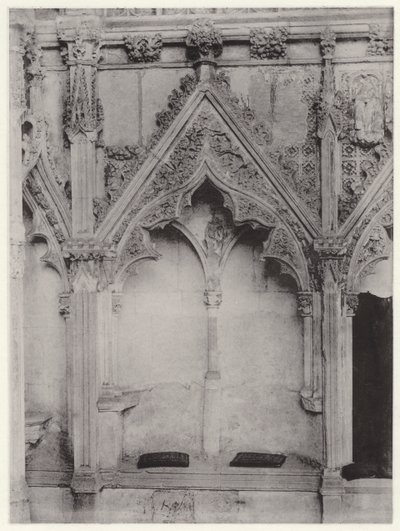 Lady Chapel, Ely Cathedral: South Side, from East, I (č/b foto) od English Photographer