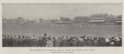 The Last Test Match at the Oval, Mr F S Jackson a Haywards Brave Stand od English Photographer