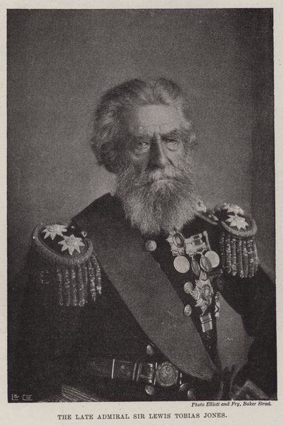 Zesnulý admirál Sir Lewis Tobias Jones od English Photographer