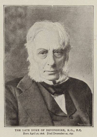 Zesnulý vévoda z Devonshire, KG, PC od English Photographer