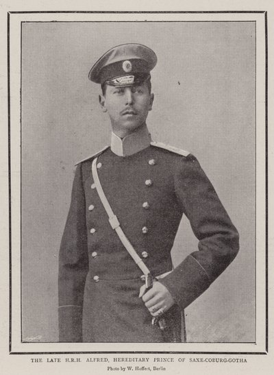 Zesnulý HRH Alfred, dědičný princ Saxe-Coburg-Gotha od English Photographer