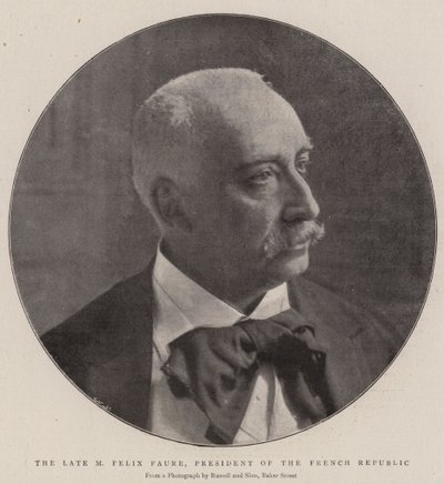 Zesnulý M Felix Faure, prezident Francouzské republiky od English Photographer