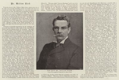 Zesnulý pan William Black od English Photographer