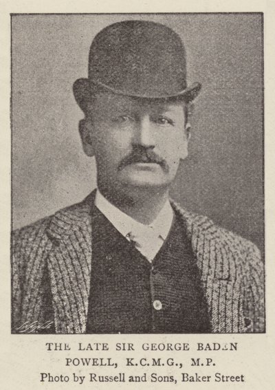 Zesnulý sir George Baden od English Photographer