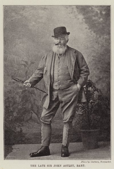 Zesnulý sir John Astley, Baronet od English Photographer