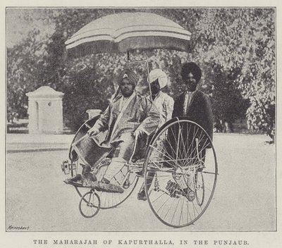 Maharajah z Kapurthala, v Paňdžábu od English Photographer