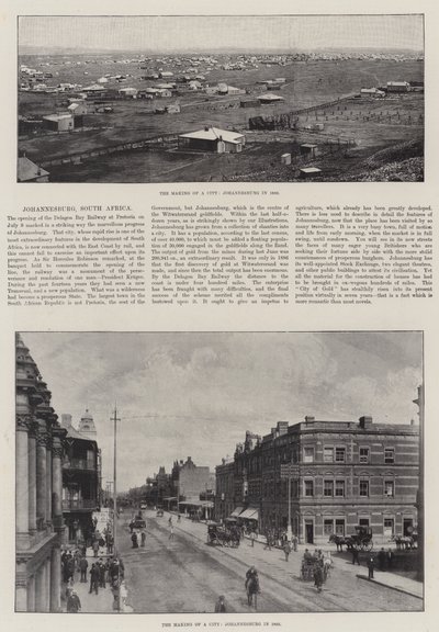 The Making of a City, Johannesburg, Jižní Afrika od English Photographer